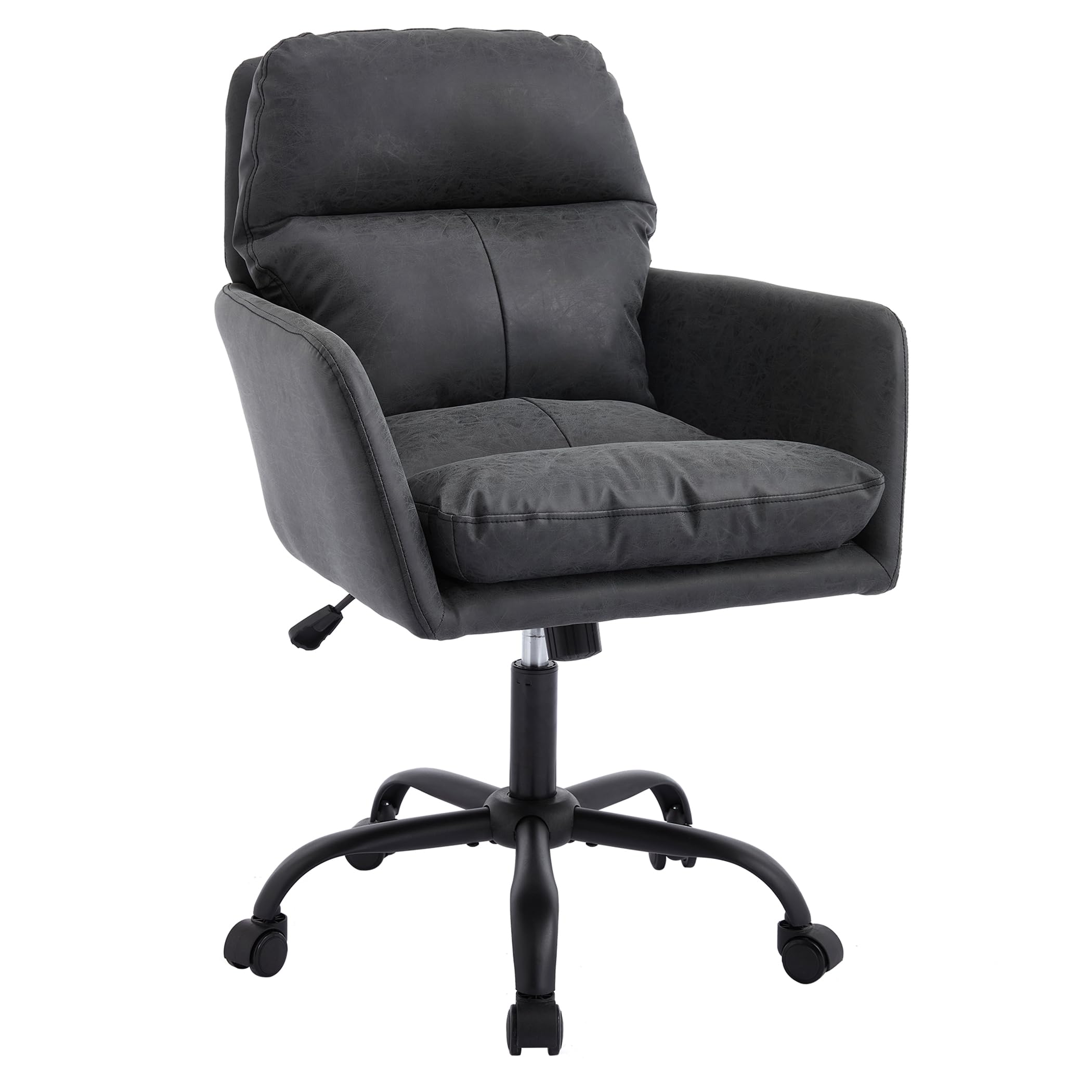 Bürostuhl Mikrofaser drehbar mit Armlehnen Modern