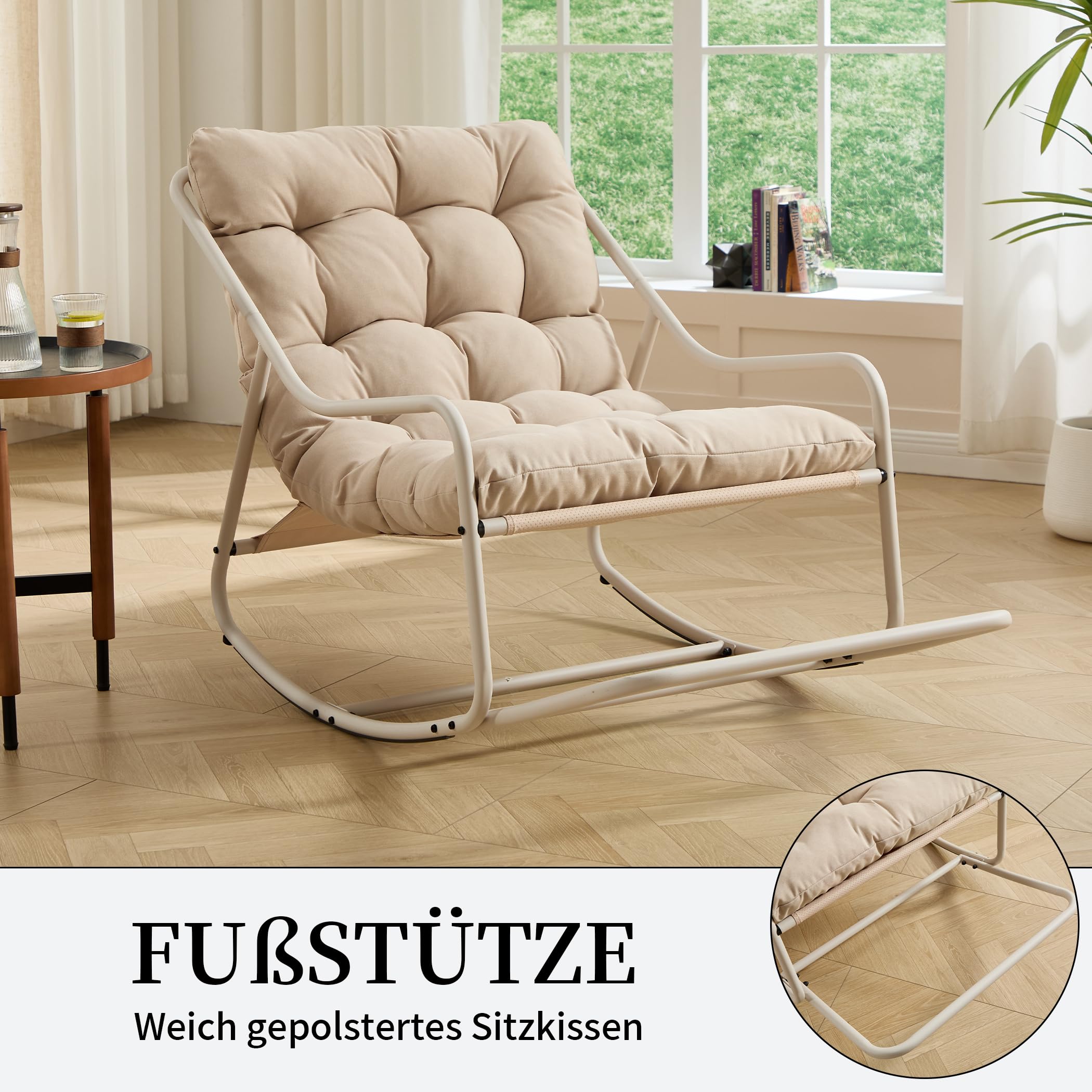 Schaukelstuhl mit Fußrest