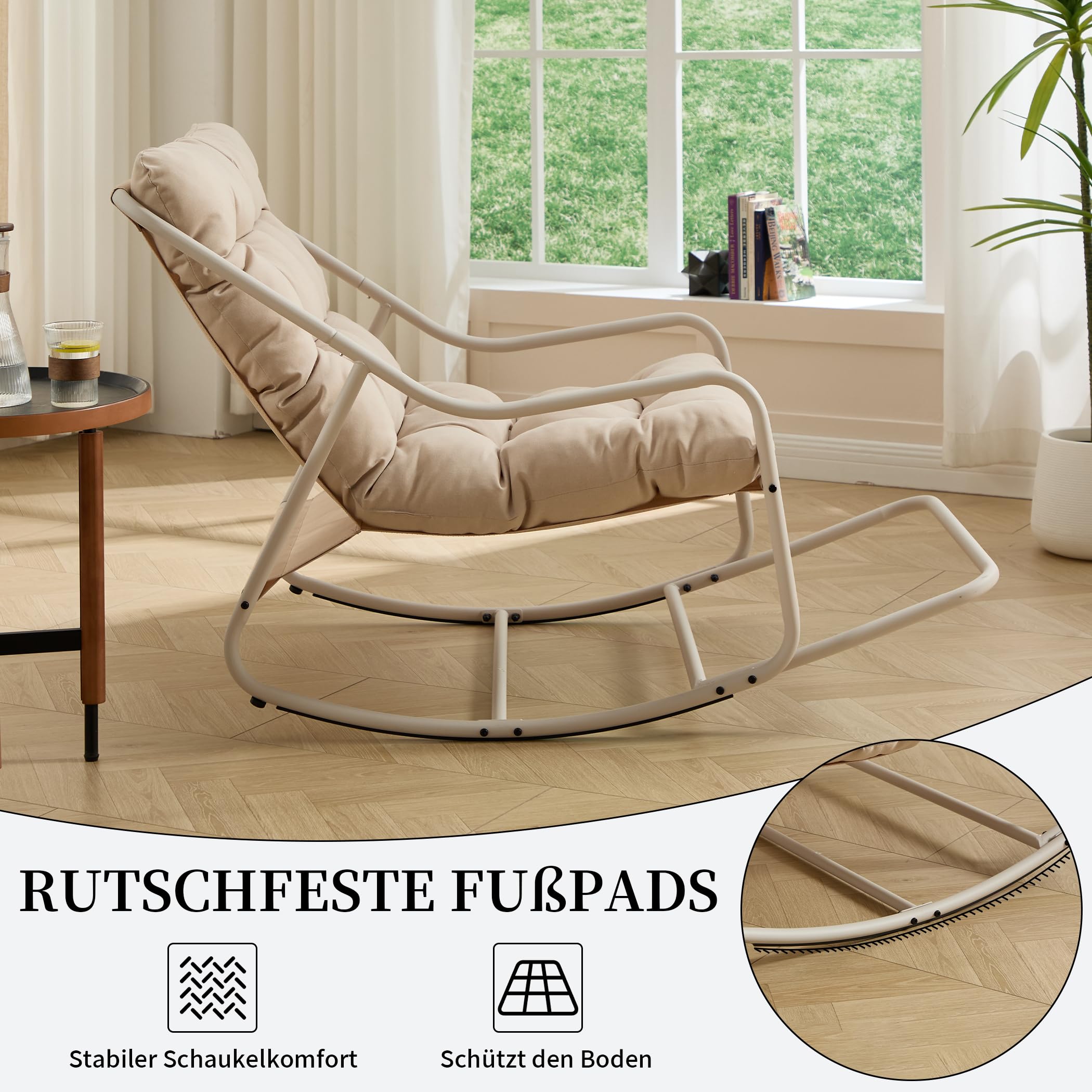 Schaukelstuhl mit Fußrest