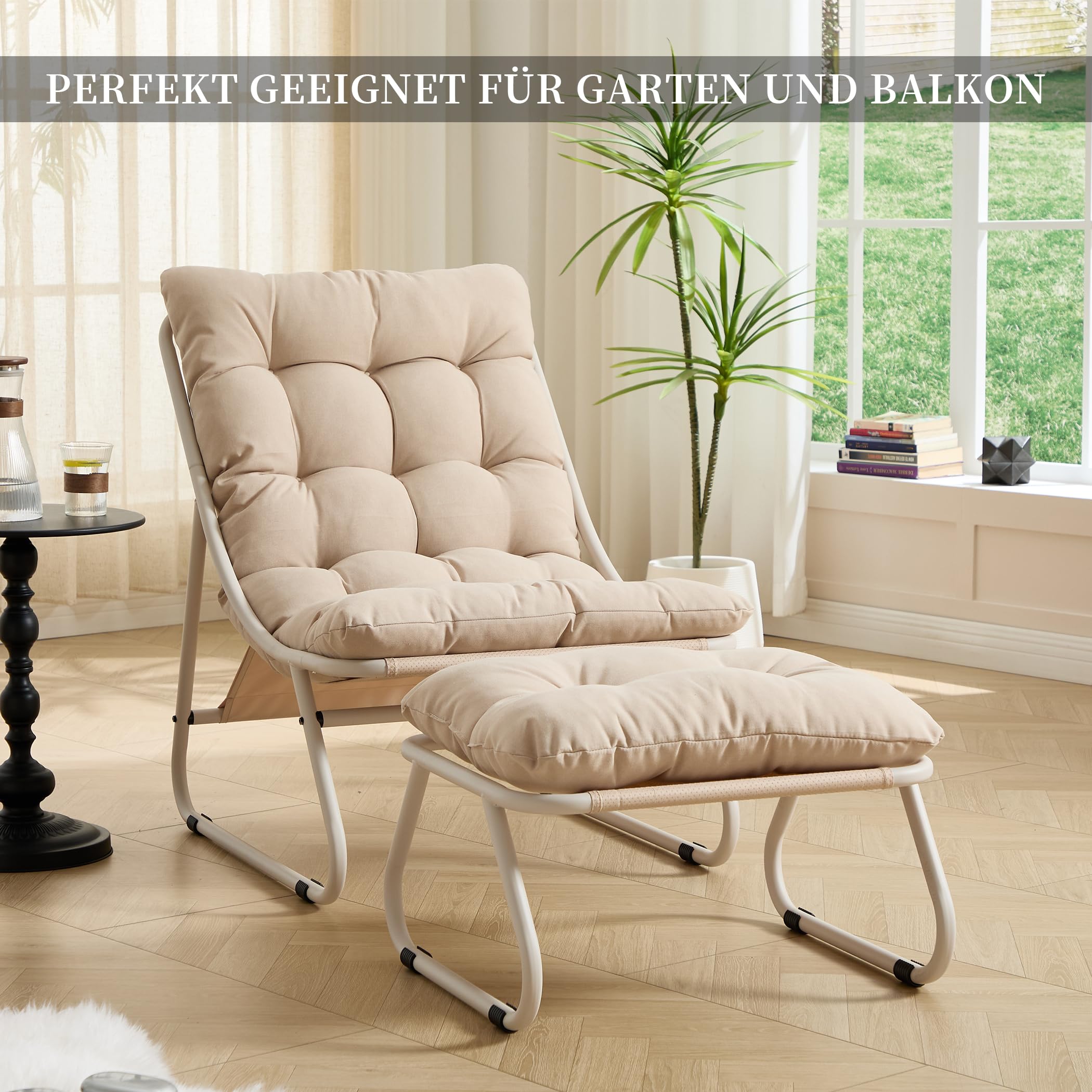 Loungesessel mit Ottoman