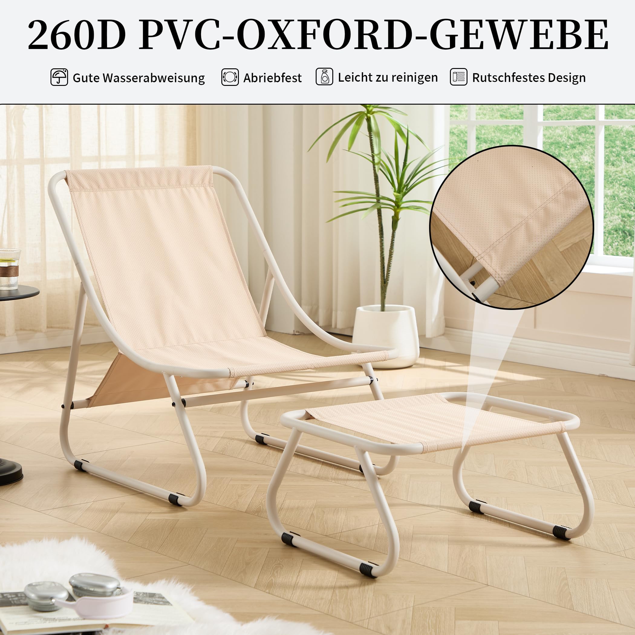 Loungesessel mit Ottoman