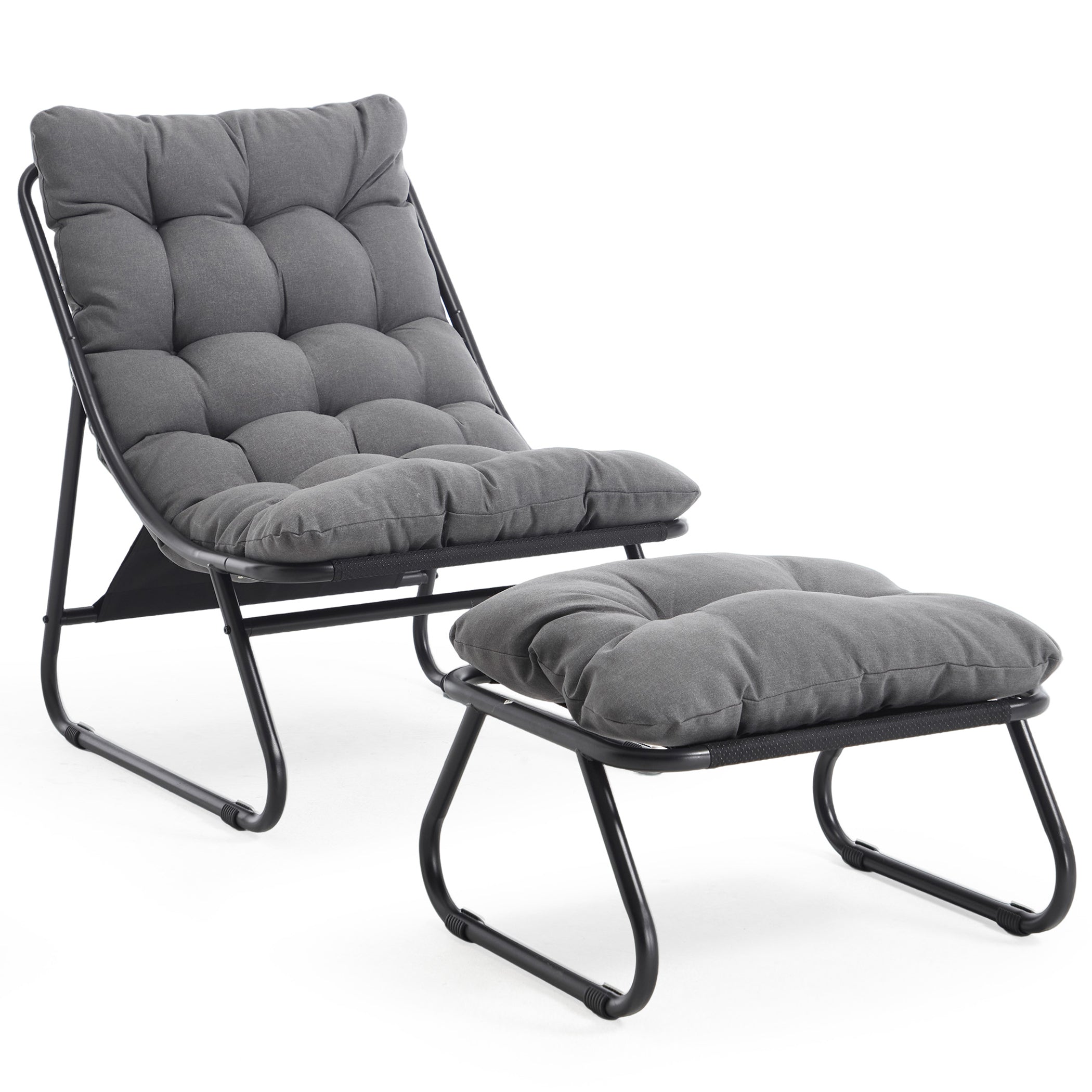 Loungesessel mit Ottoman