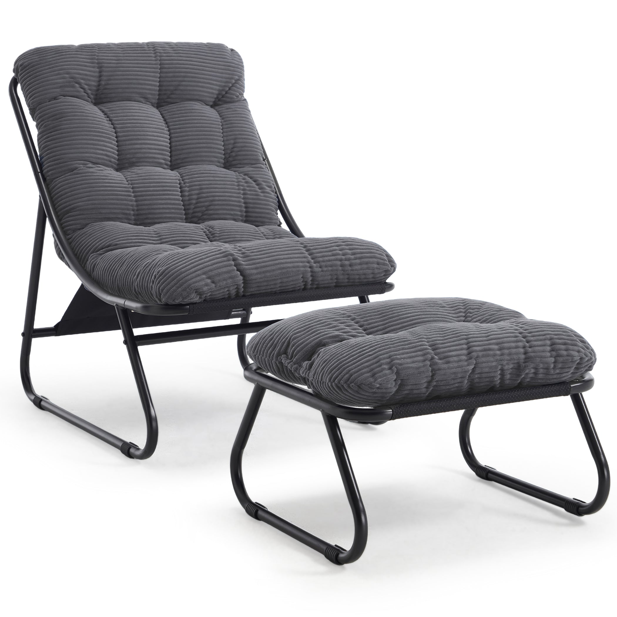 Loungesessel mit Ottoman