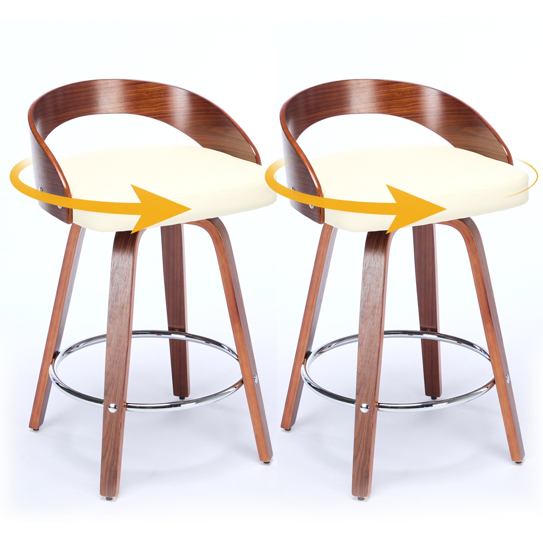 2er Set Barhocker mit Lehne