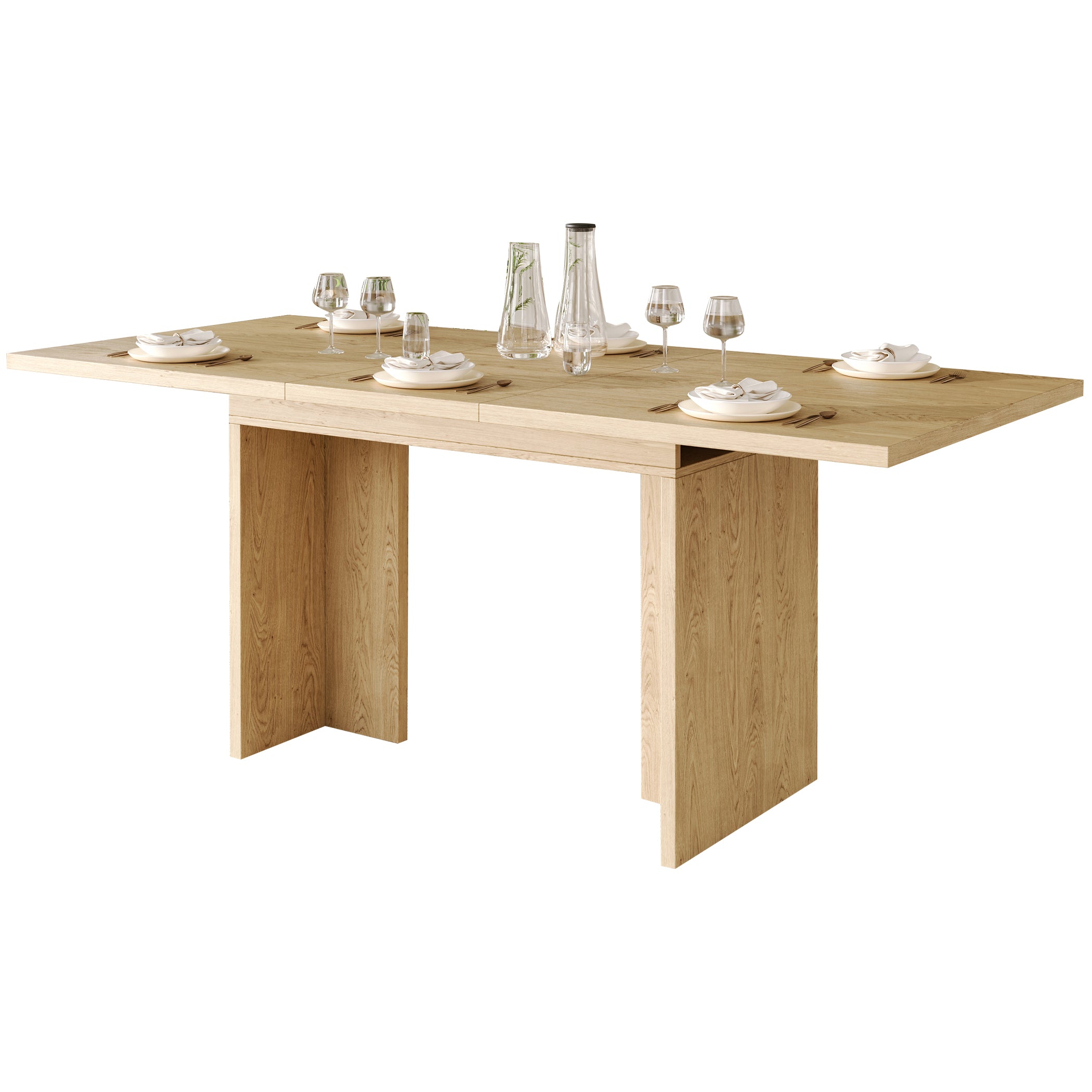 Ausziehbarer Esstisch für 6-8 Personen, 140(180)*80 cm