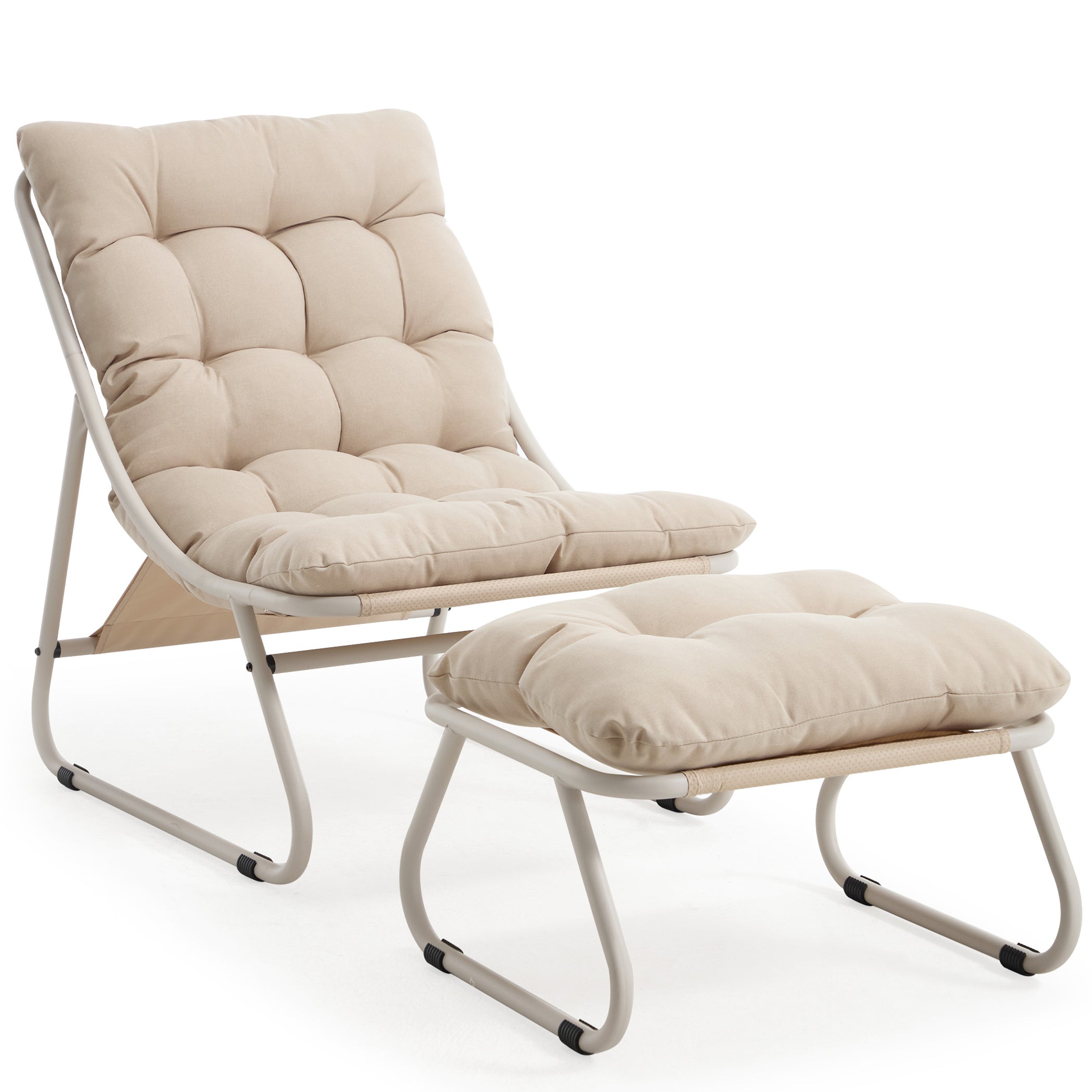 Loungesessel mit Ottoman