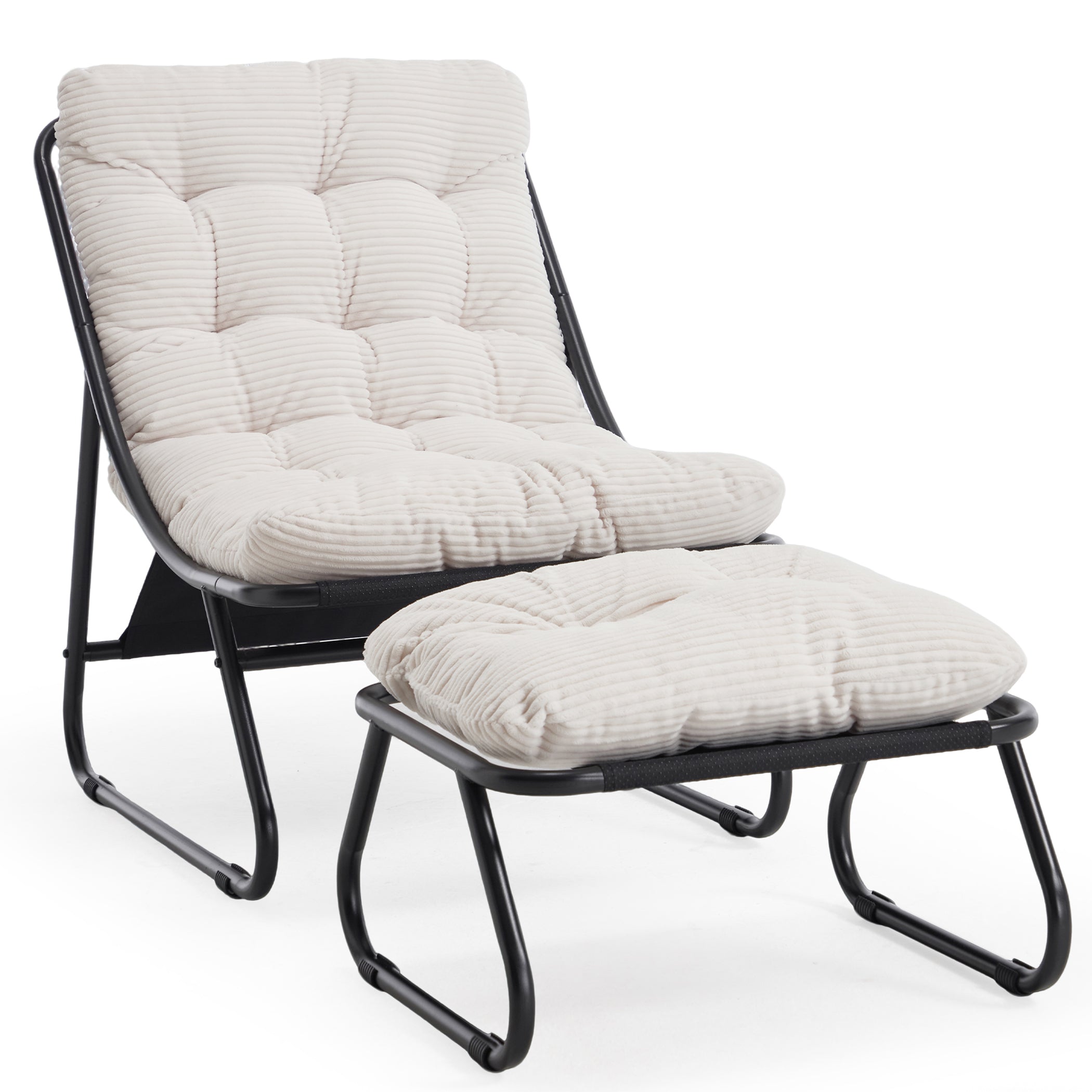 Loungesessel mit Ottoman