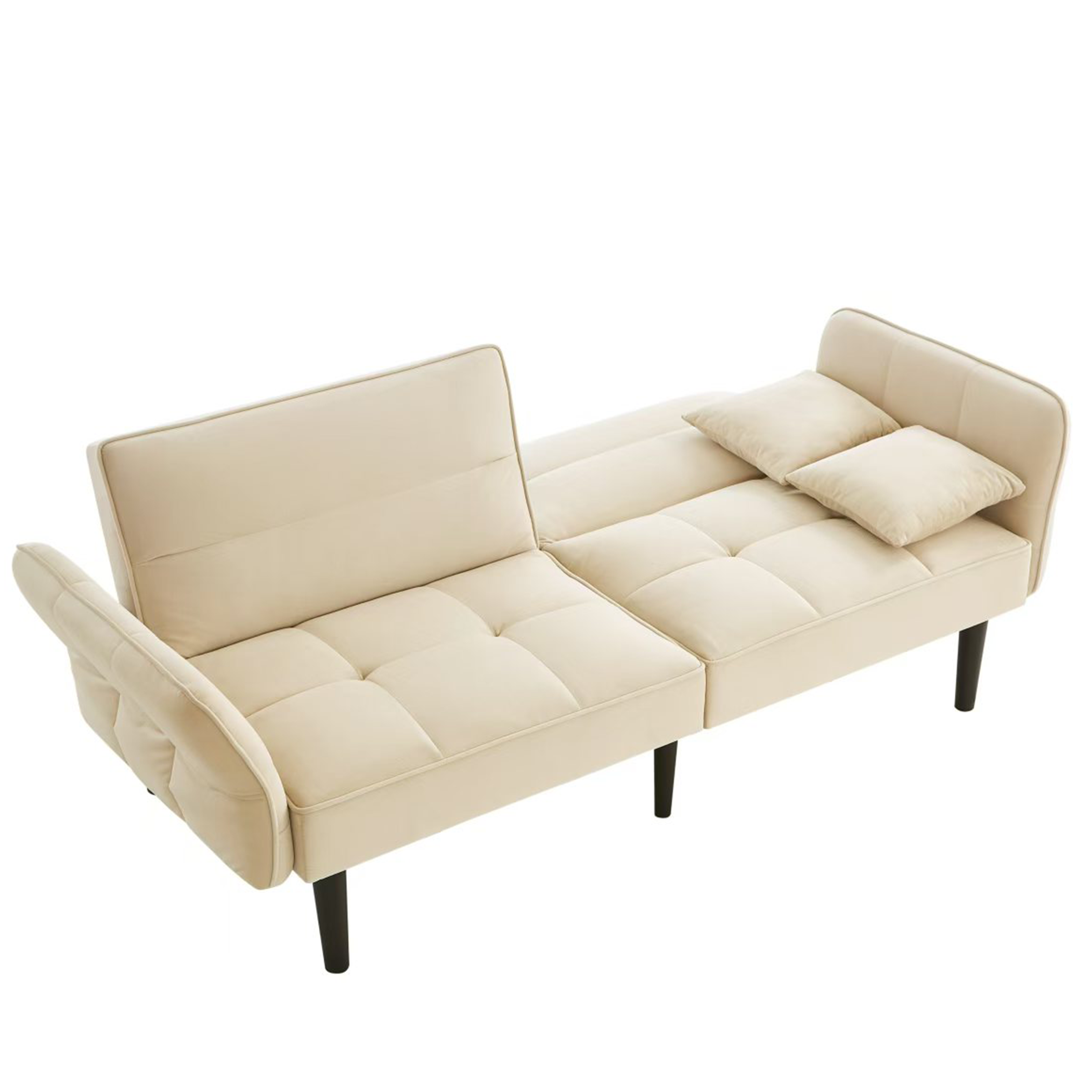 2-in-1 Verstellbares Schlafsofa mit 3 Liegepositionen