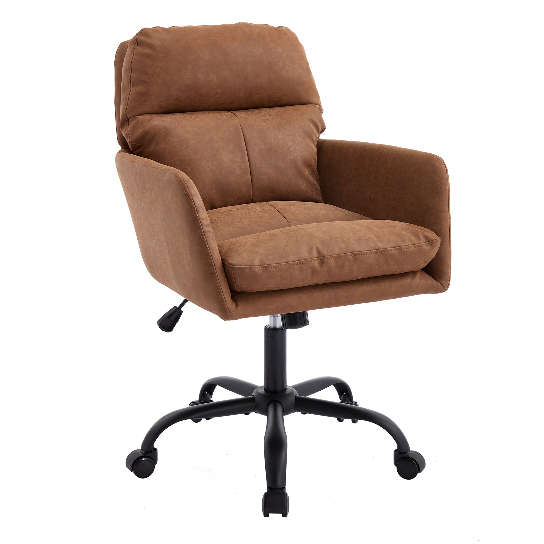 Bürostuhl Mikrofaser drehbar mit Armlehnen Modern