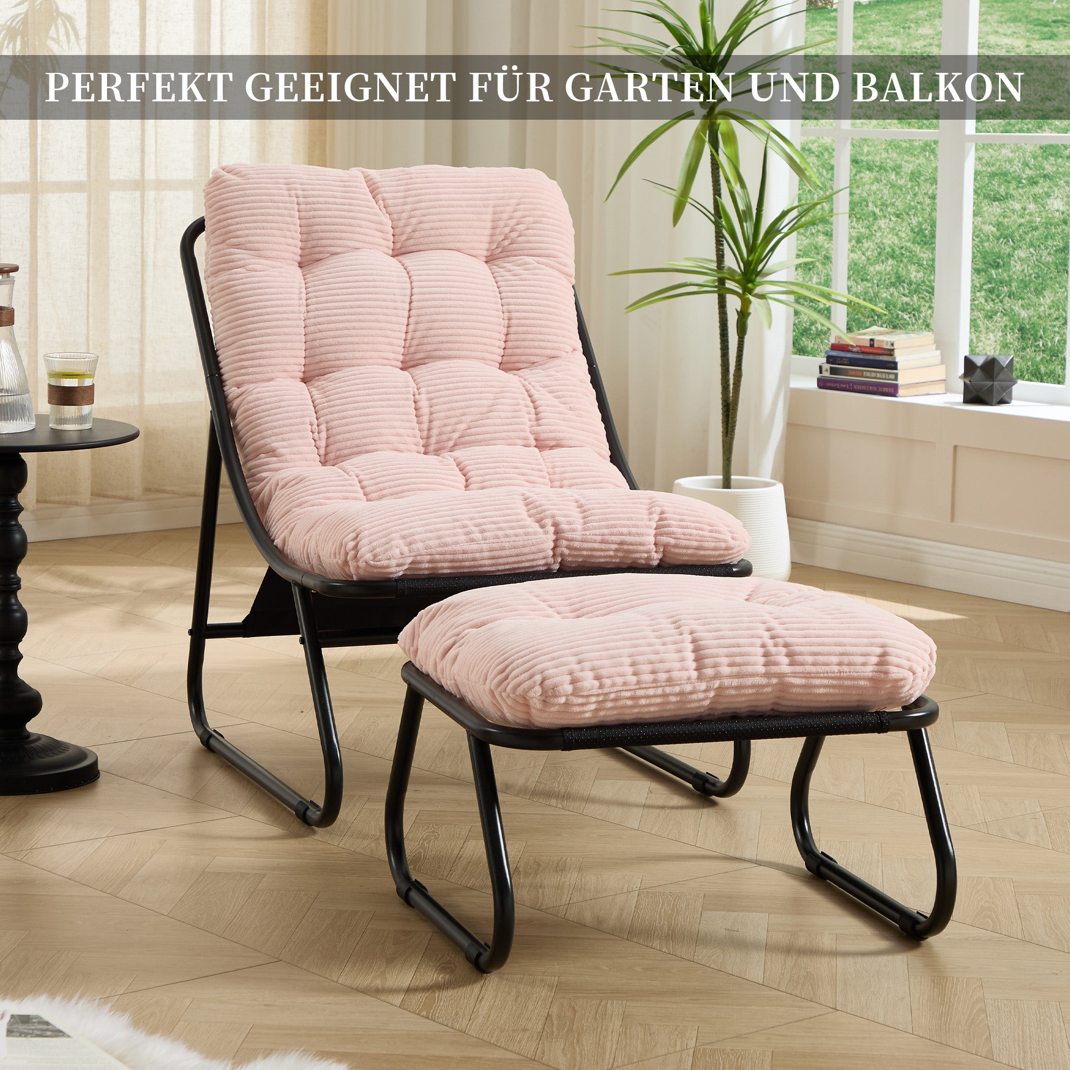 Loungesessel mit Ottoman
