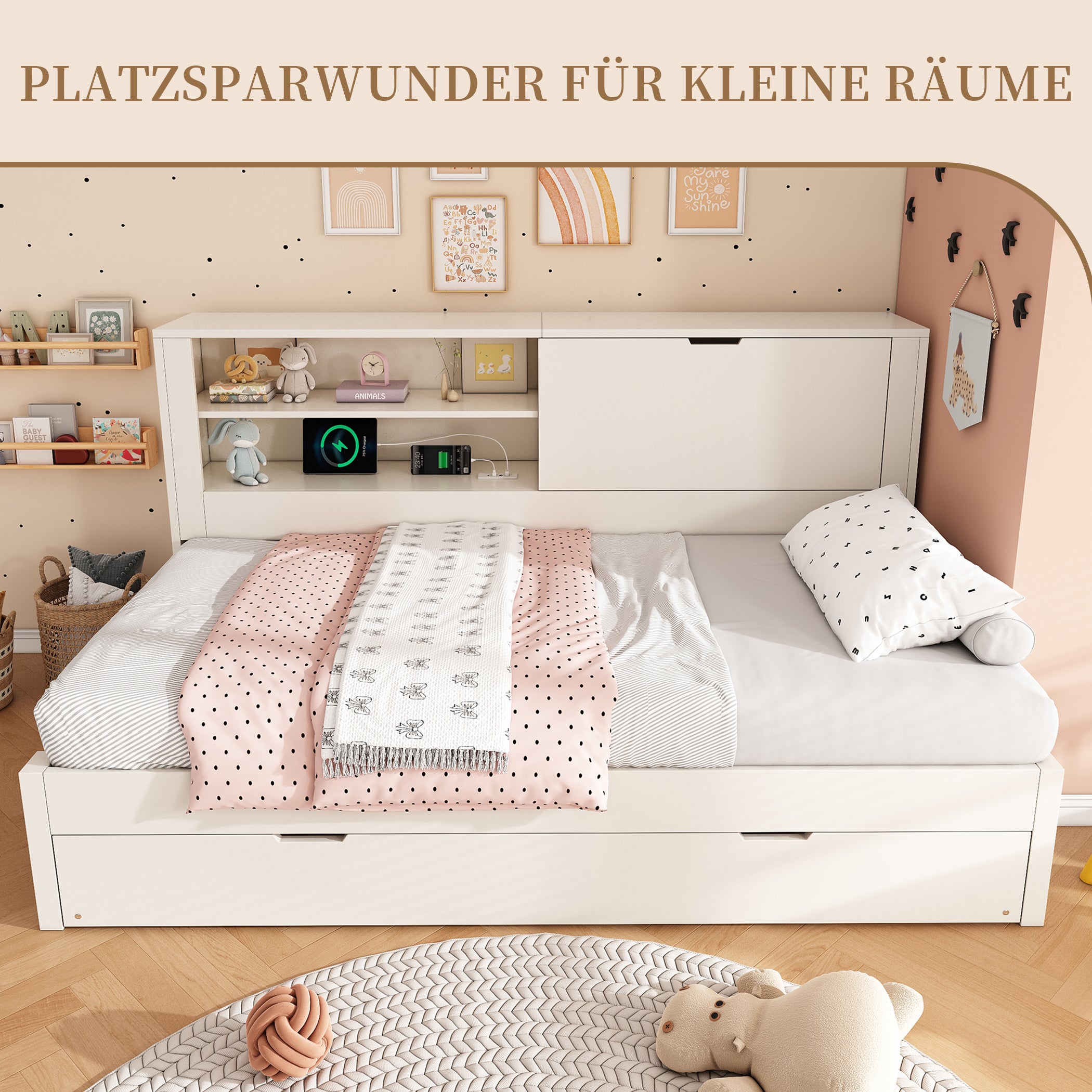 Daybett Holzbett mit Ausziehbett