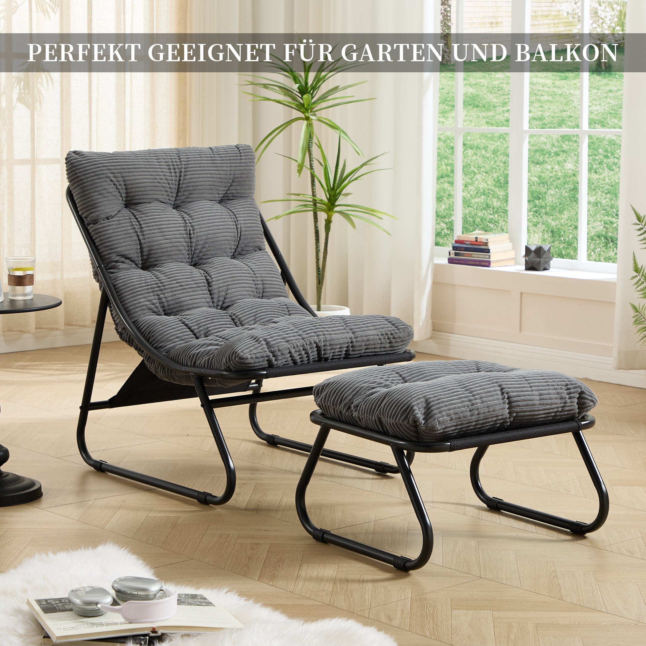 Loungesessel mit Ottoman