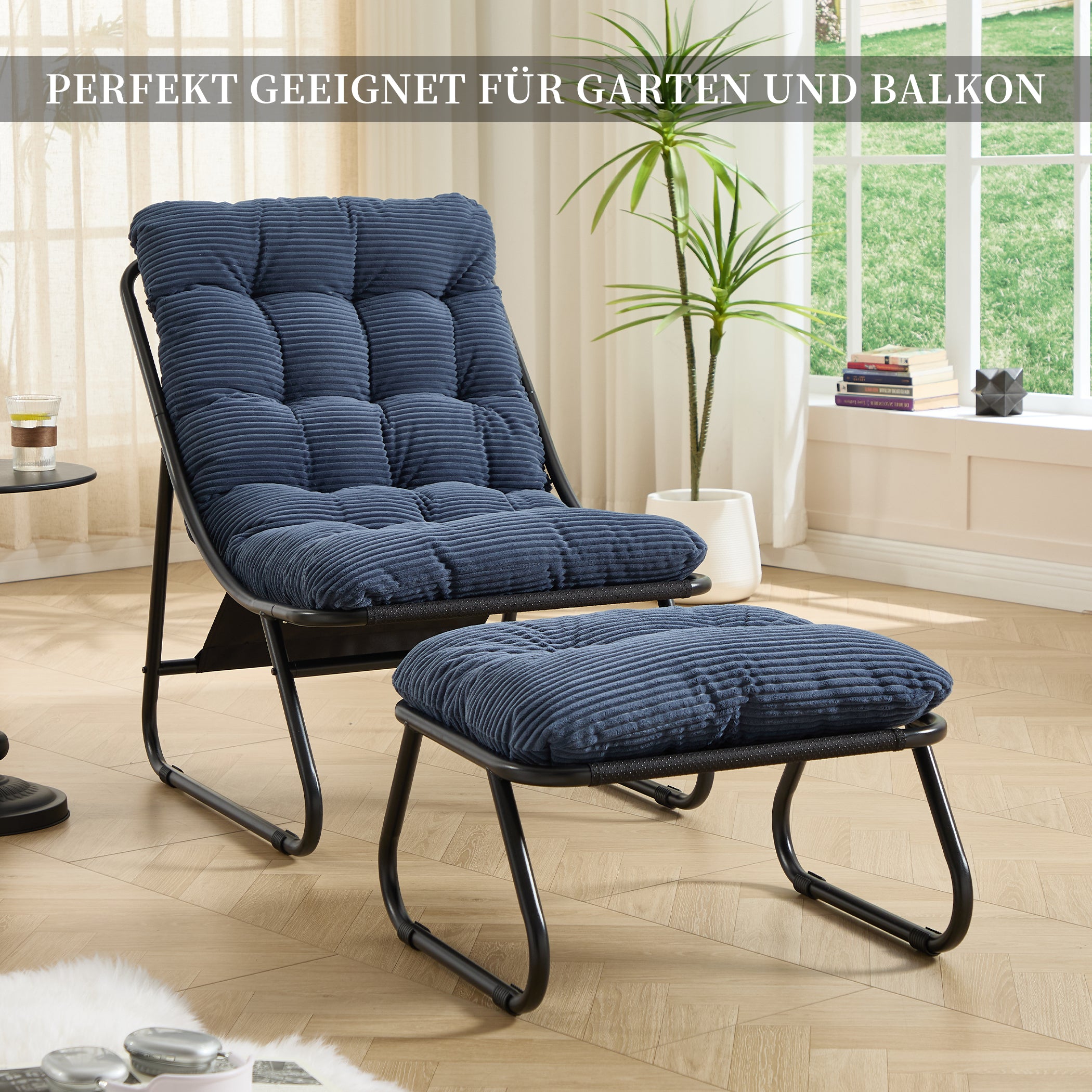 Loungesessel mit Ottoman