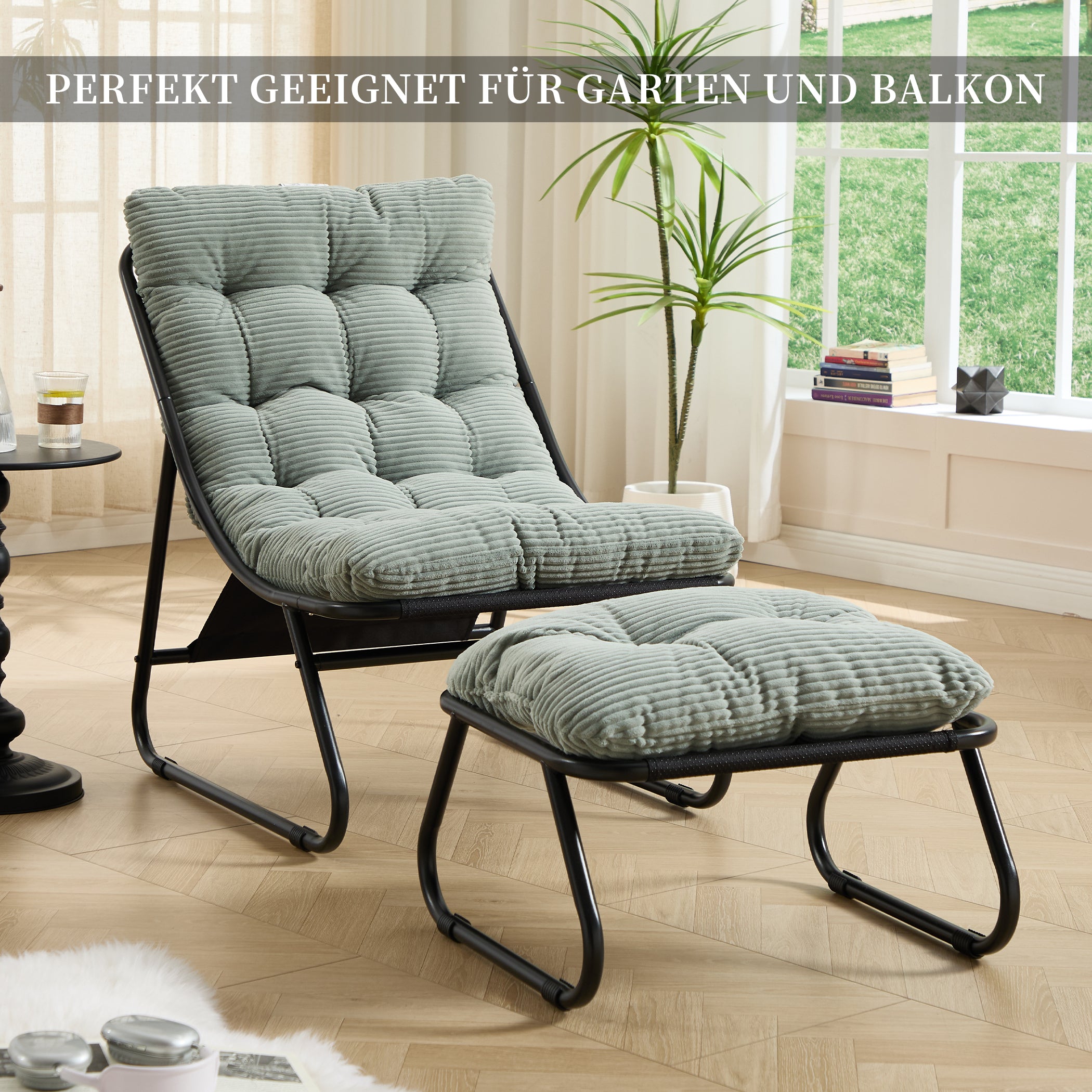 Loungesessel mit Ottoman
