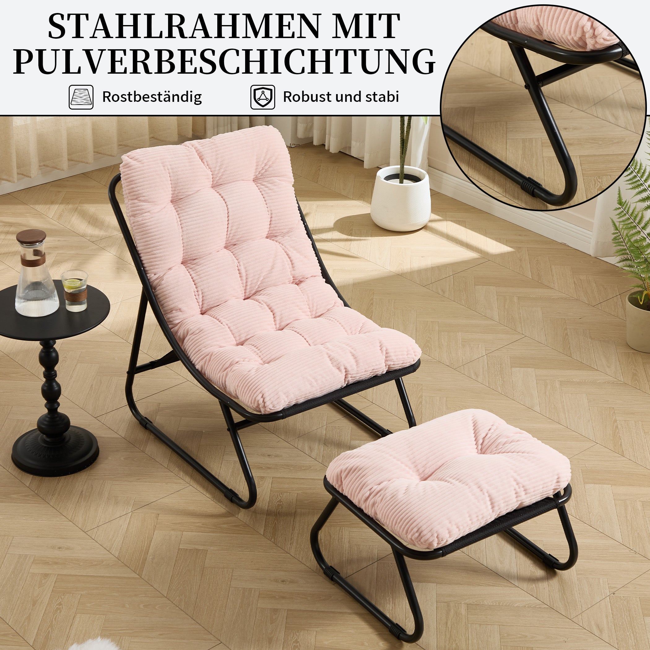 Loungesessel mit Ottoman