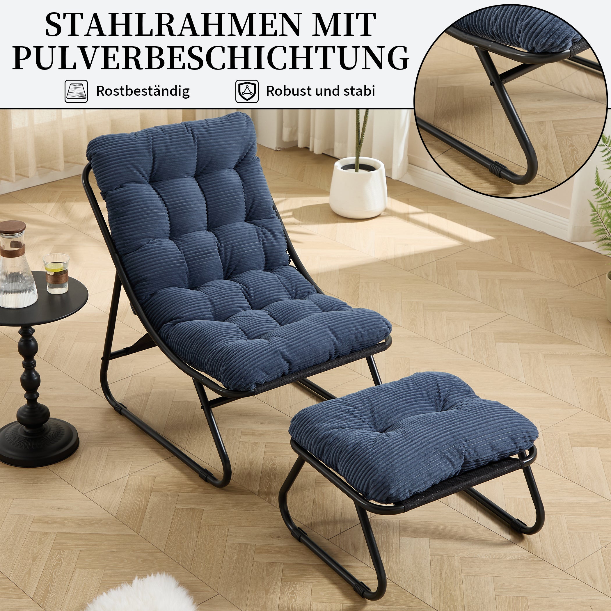 Loungesessel mit Ottoman