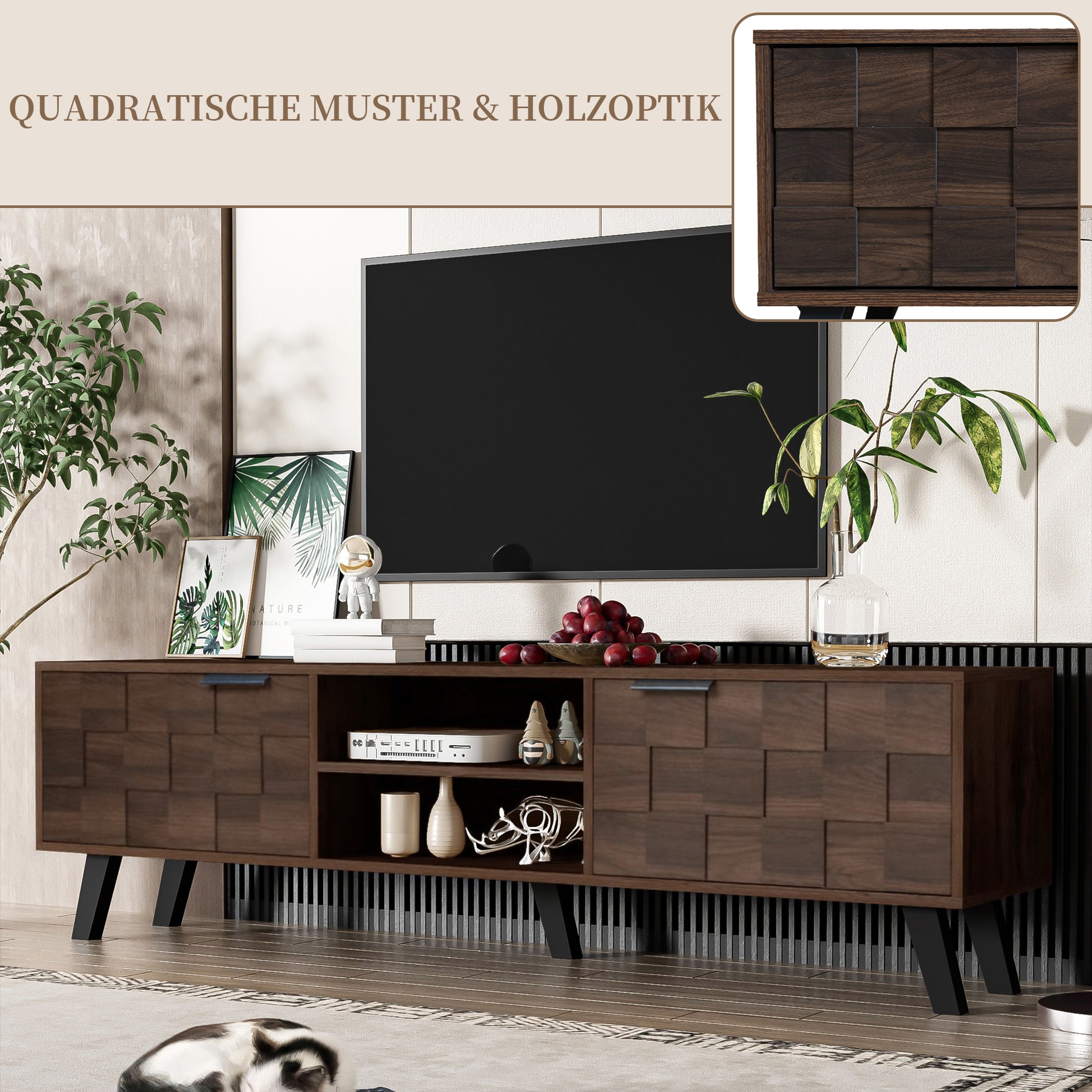 Stivoller TV-Lowboard mit Reicher Stauraum