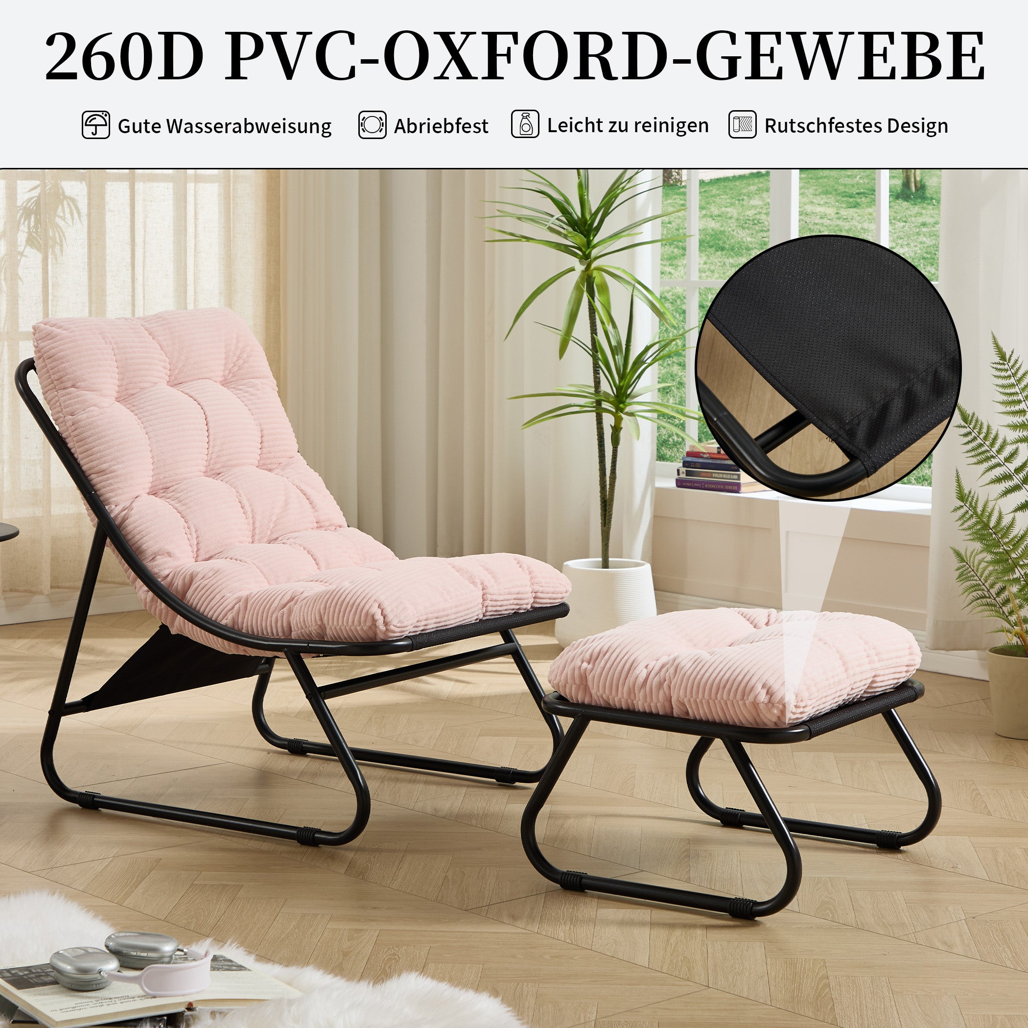 Loungesessel mit Ottoman