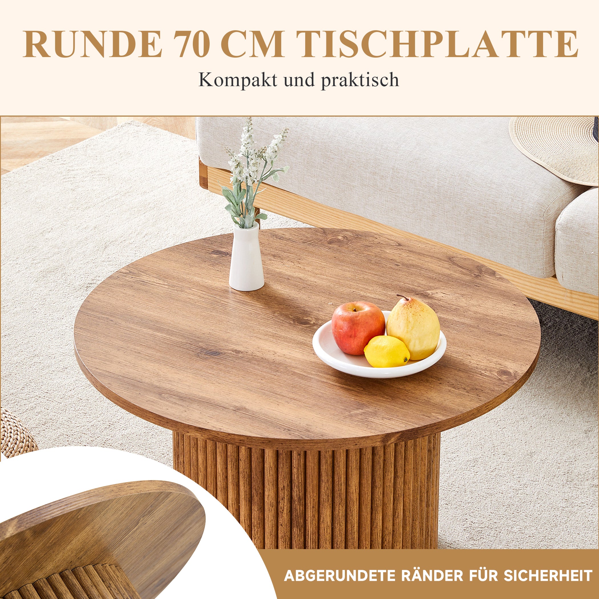 Retro Couchtisch mit Stauraum