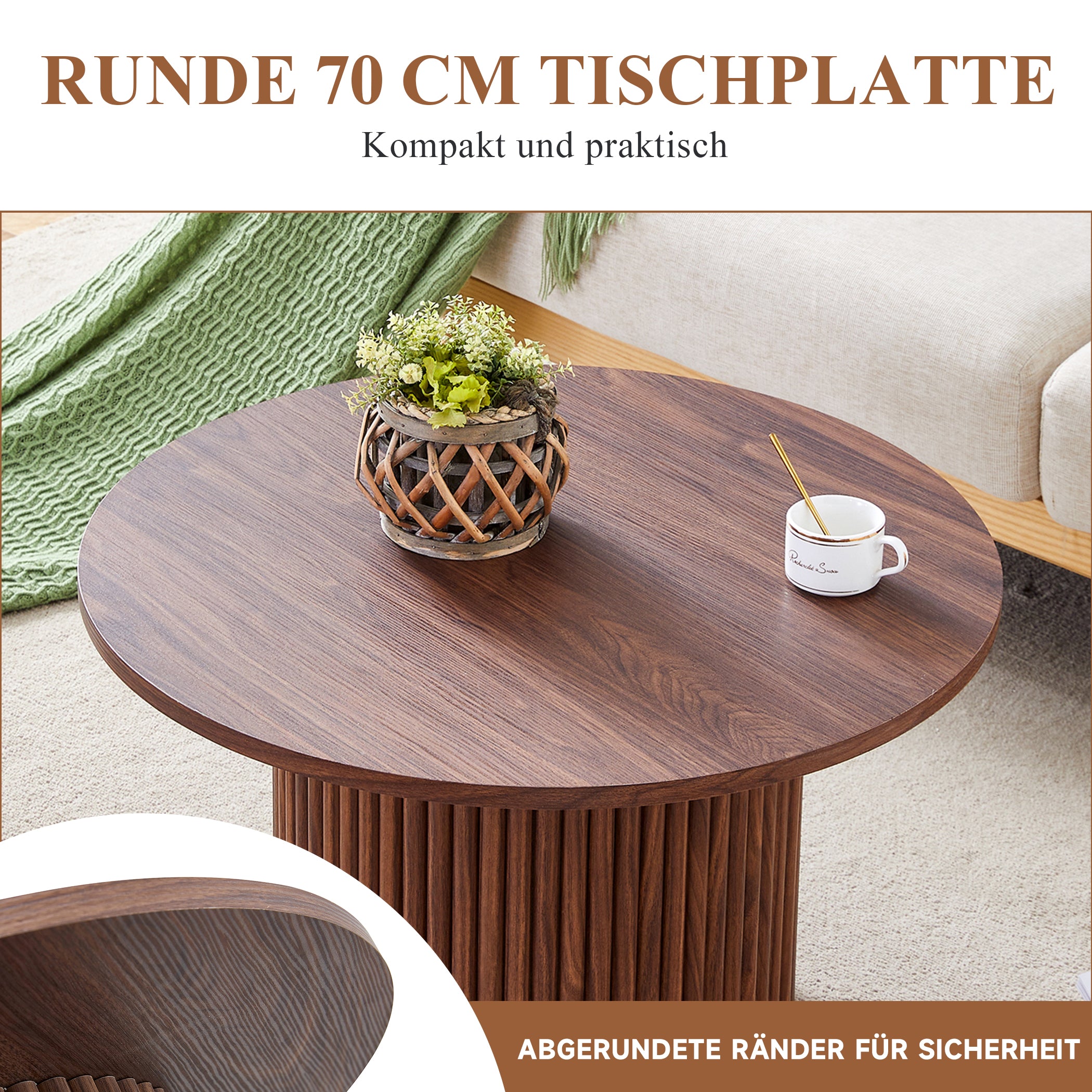 Retro Couchtisch mit Stauraum