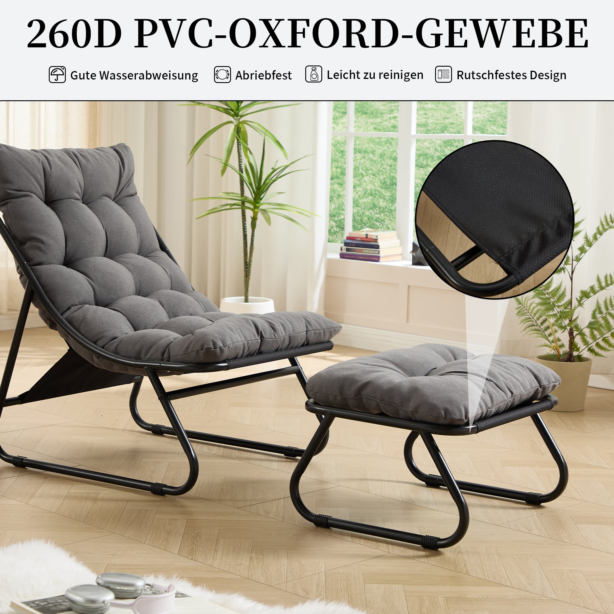 Loungesessel mit Ottoman