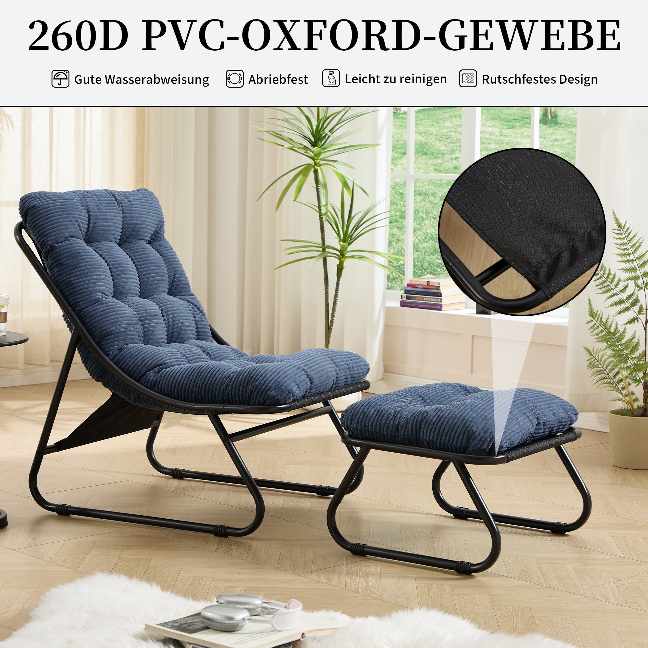 Loungesessel mit Ottoman