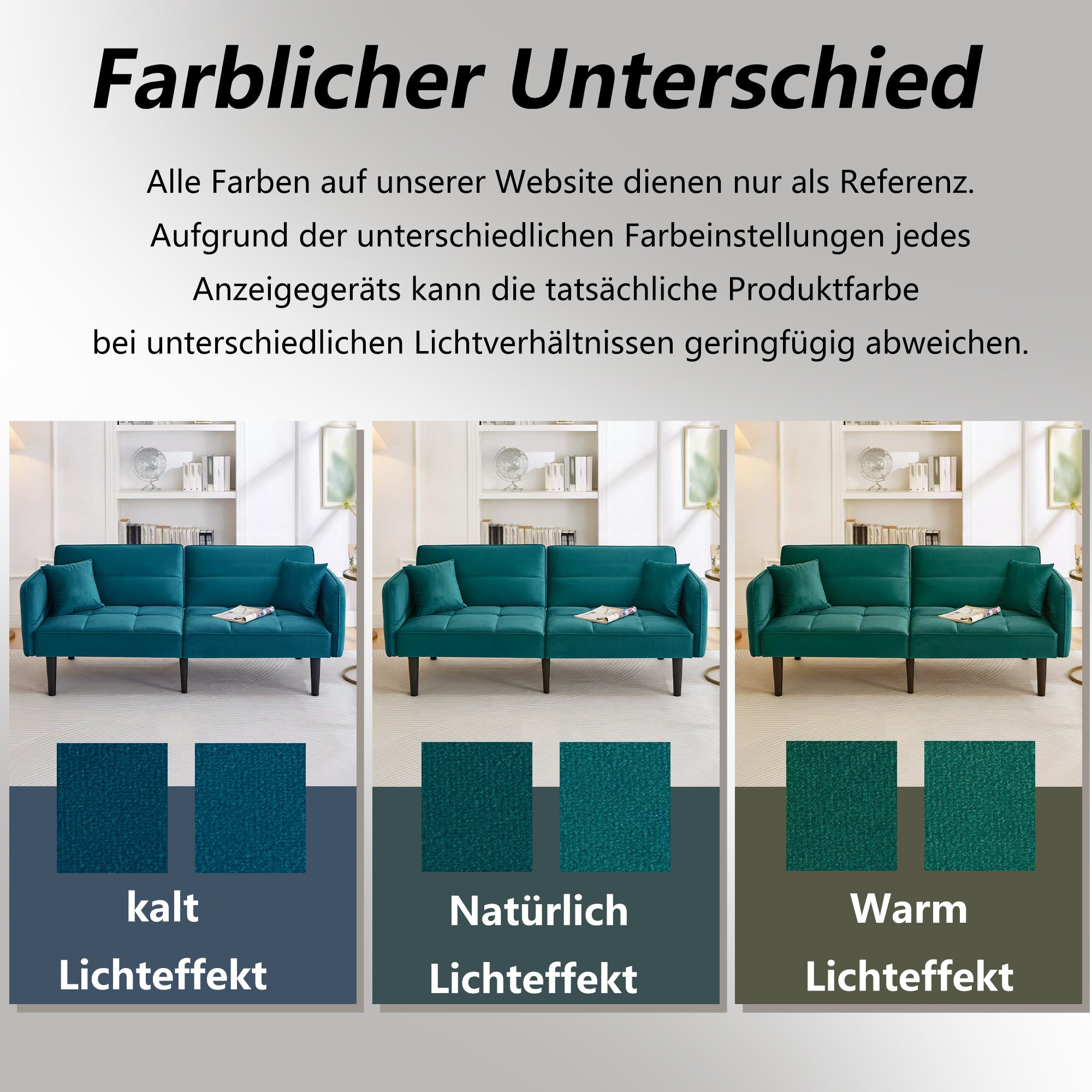 2-in-1 Verstellbares Schlafsofa mit 3 Liegepositionen