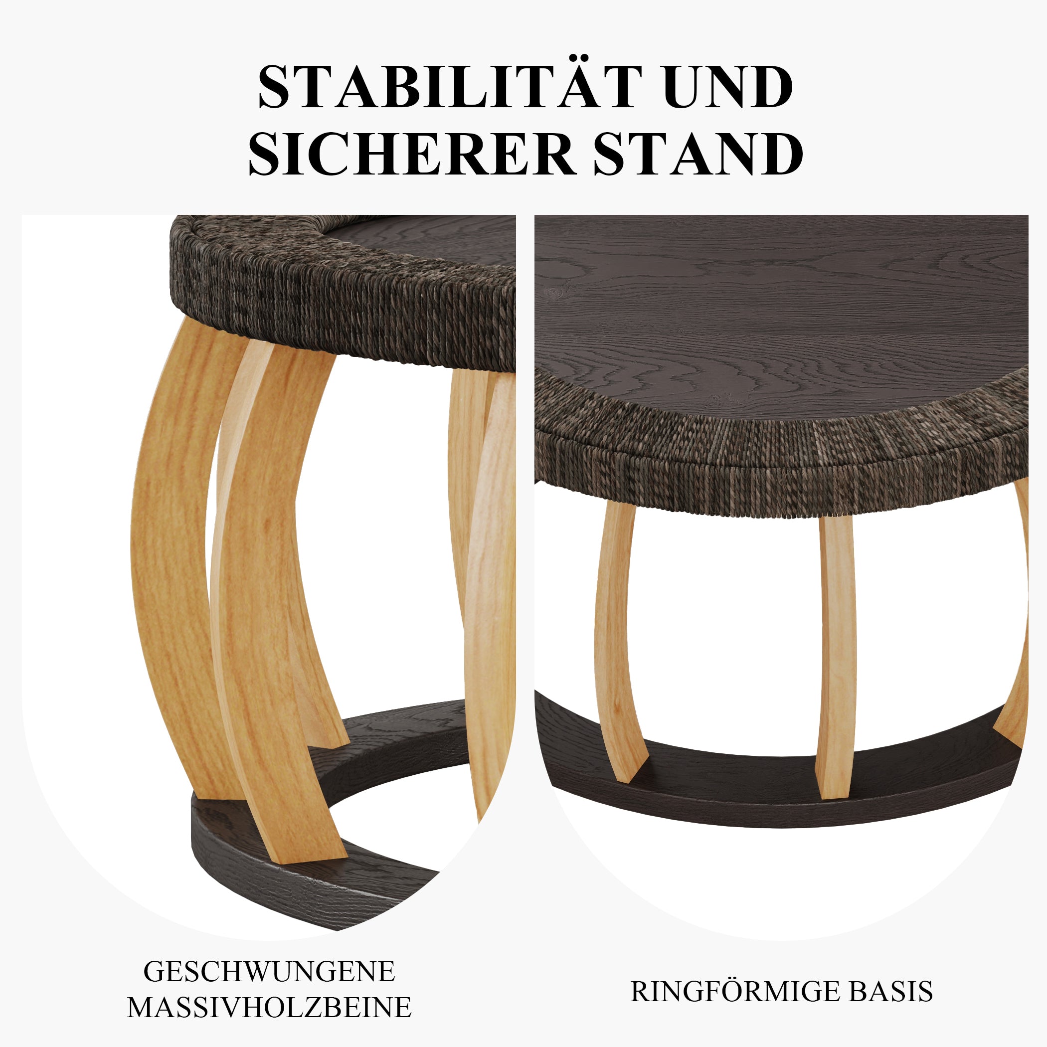 Runder Couchtisch mit Stauraum