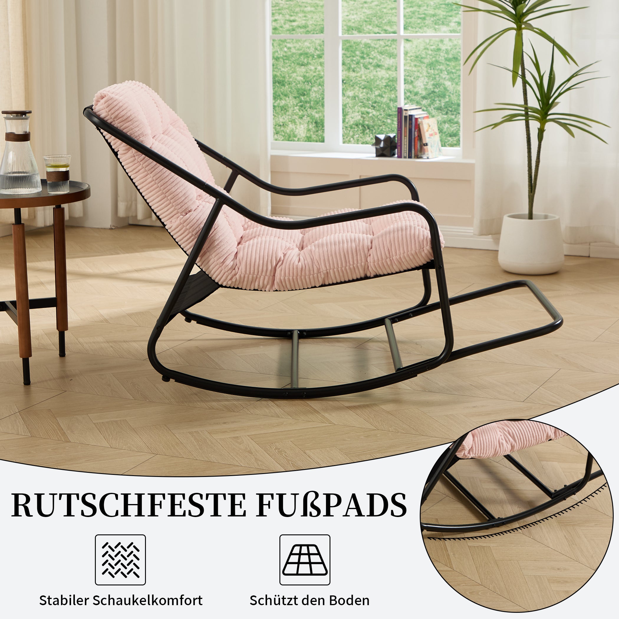 Schaukelstuhl mit Fußrest