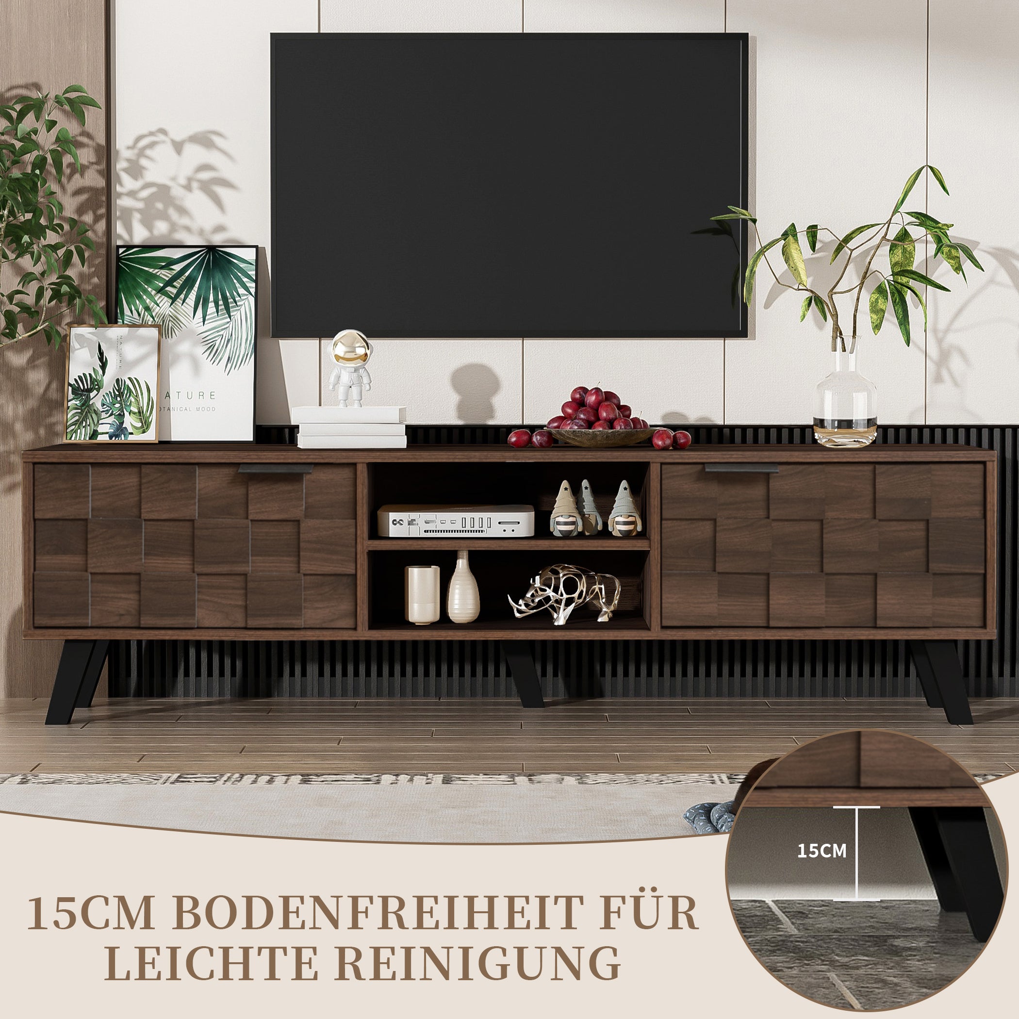 Stivoller TV-Lowboard mit Reicher Stauraum
