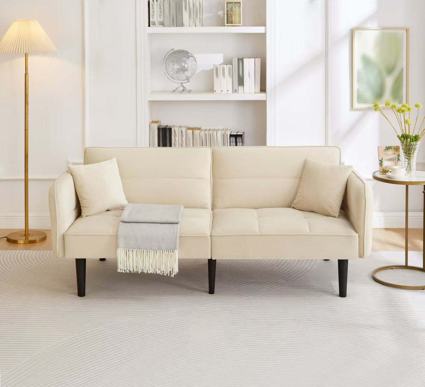 2-in-1 Verstellbares Schlafsofa mit 3 Liegepositionen
