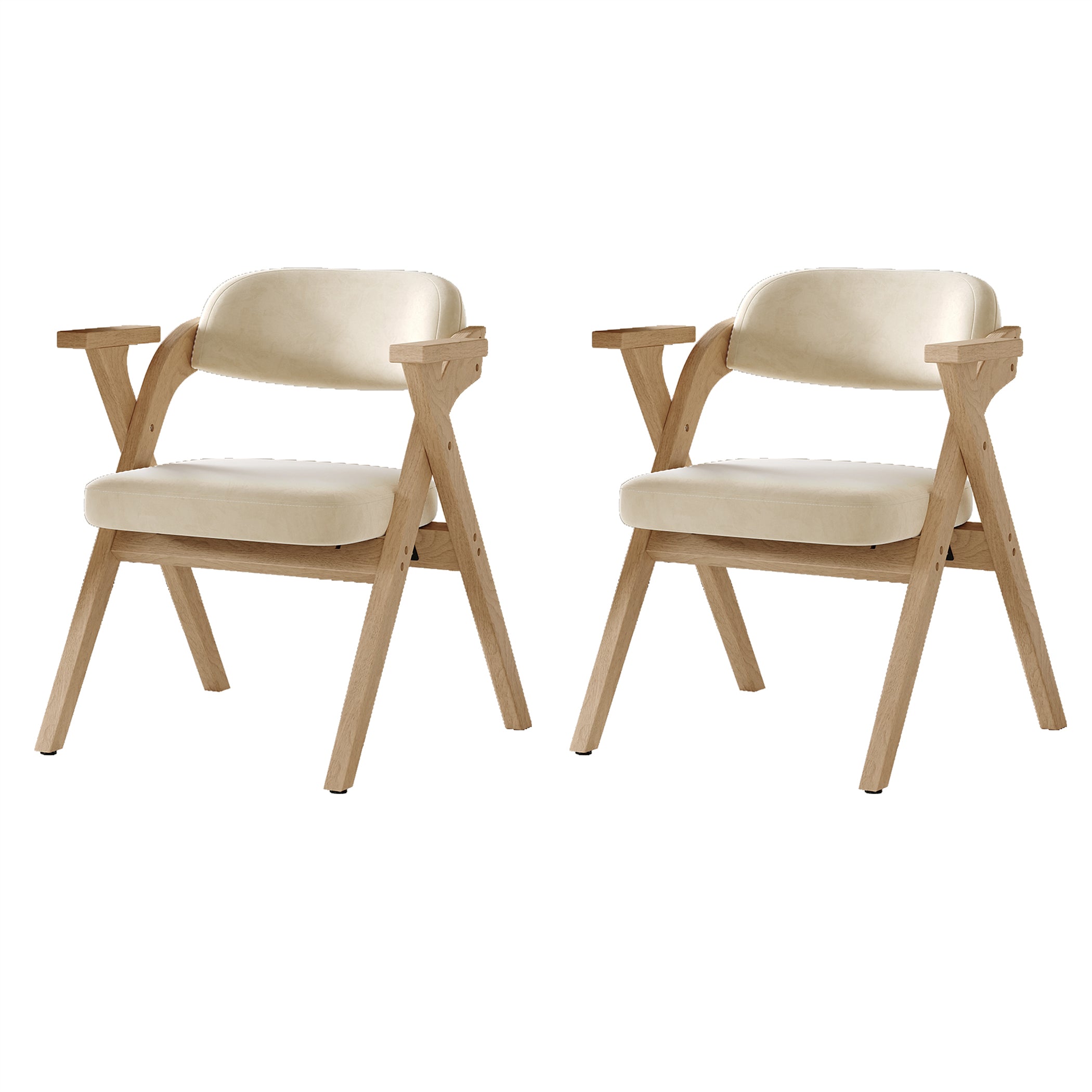 2er Set Klappstühle mit Armlehnen