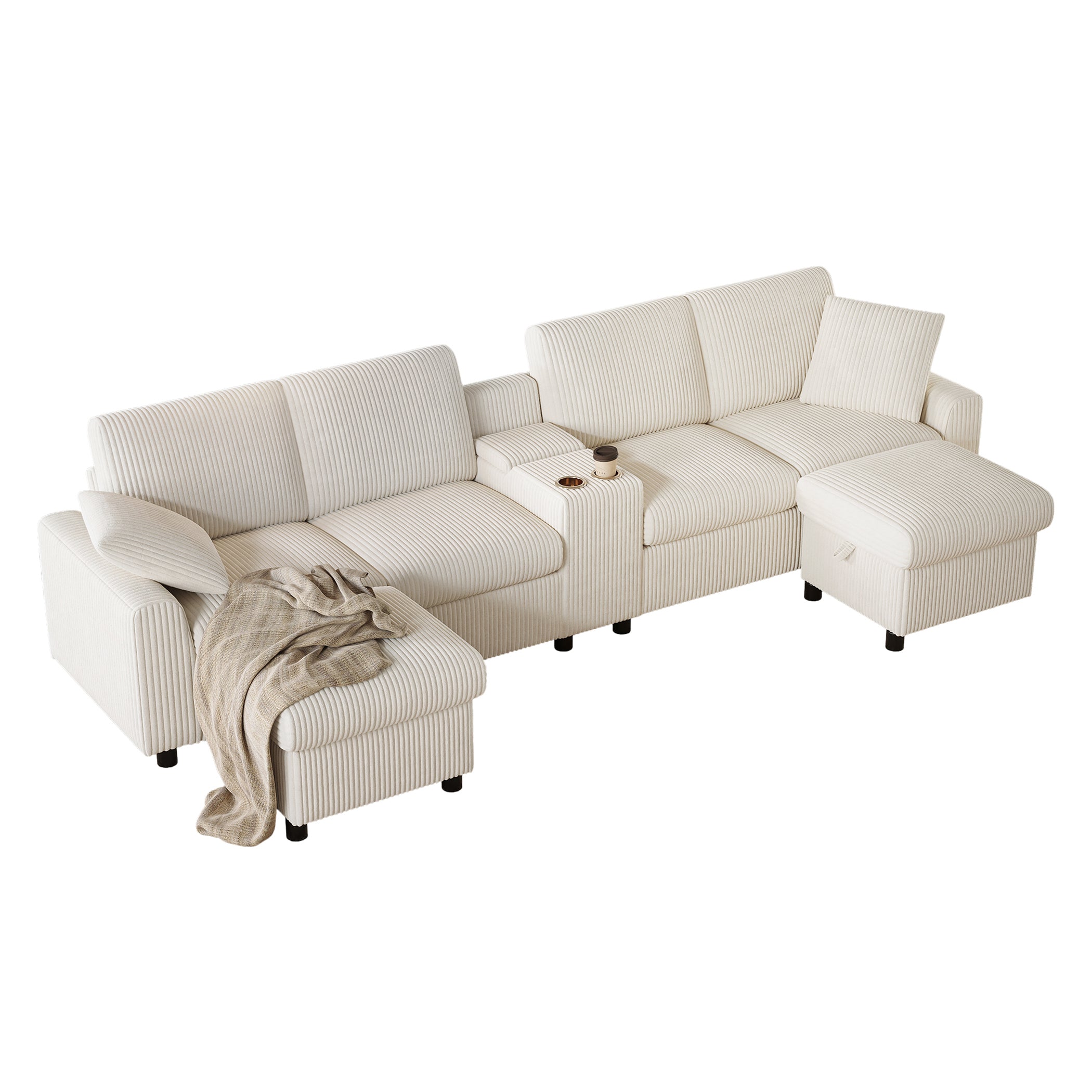 U-förmiges Sofa 4-Sitzer