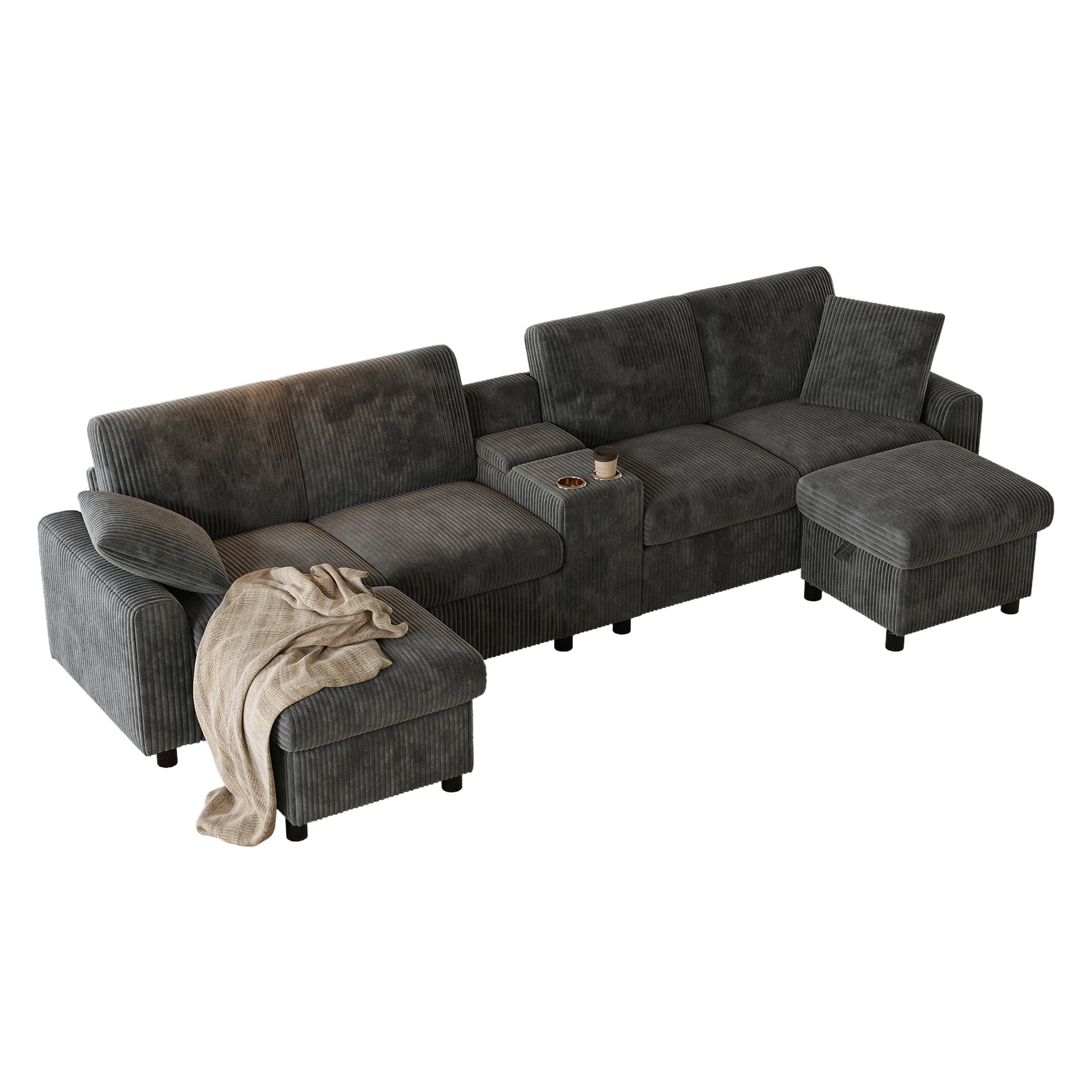 U-förmiges Sofa 4-Sitzer