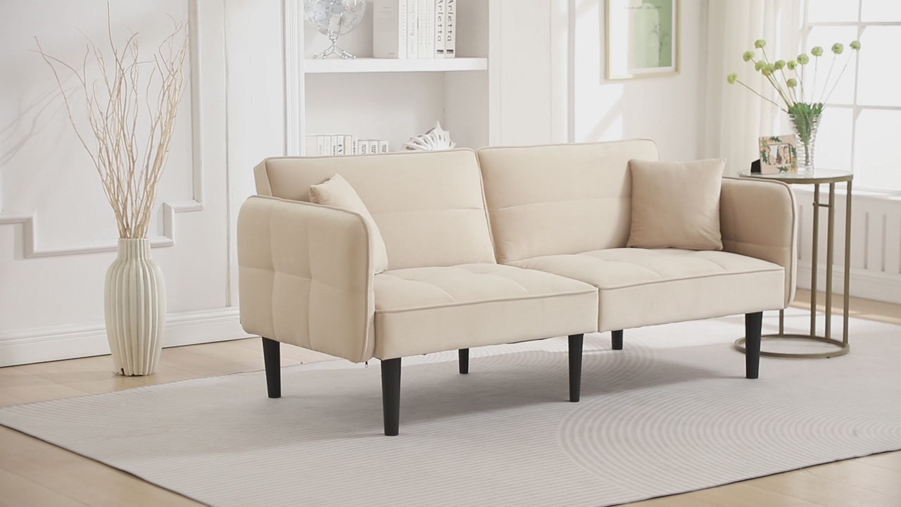 2-in-1 Verstellbares Schlafsofa mit 3 Liegepositionen